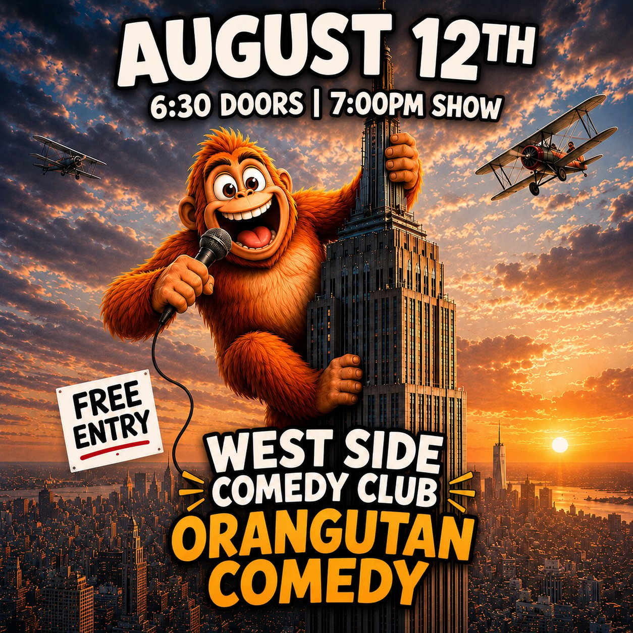 Orangutan Comedy at West Side Comedy Club