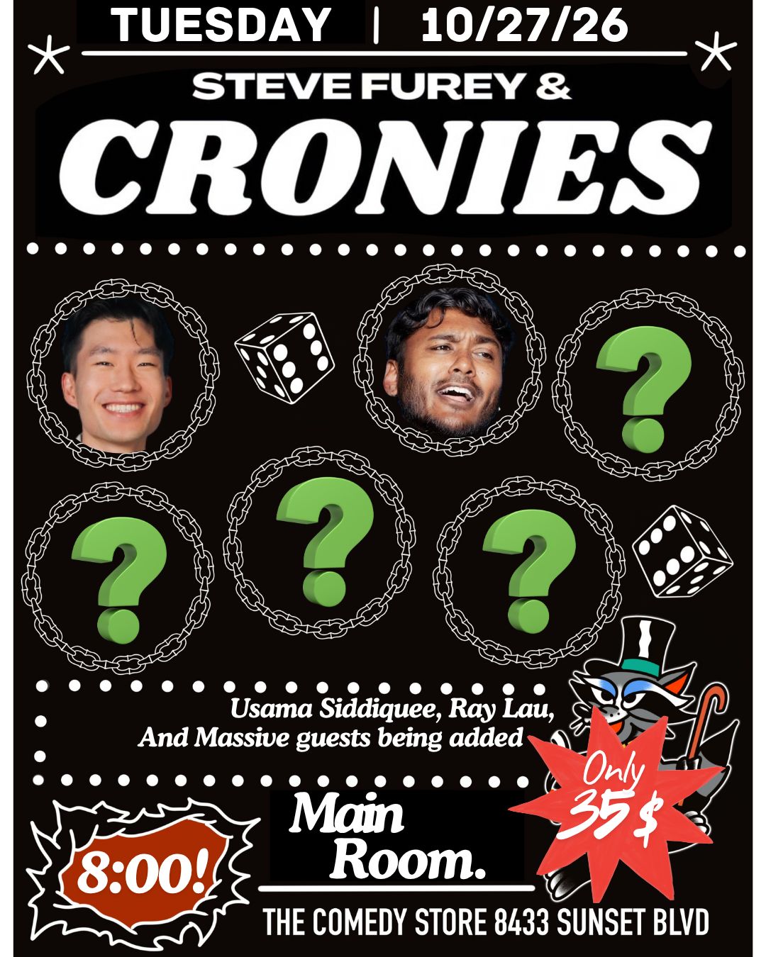 Steve Furey & Cronies at The Comedy Store