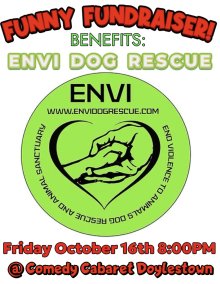 EnVi Dog Rescue Fundraiser at Comedy Cabaret Doylestown