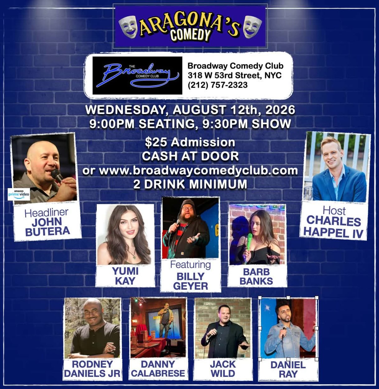 Aragona’s Comedy at Broadway Comedy Club