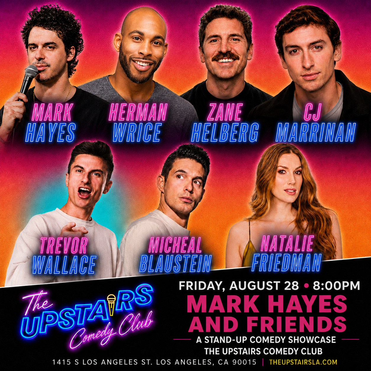 Mark Hayes and Friends at The Upstairs Comedy Club