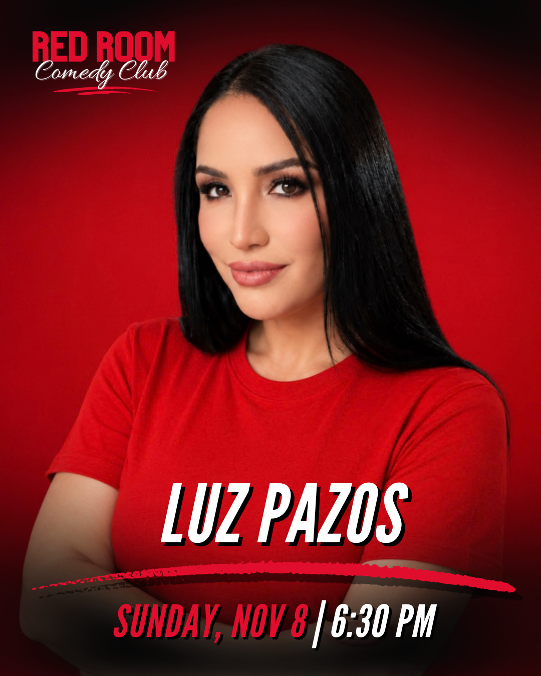 Luz Pazos at RED ROOM Comedy Club