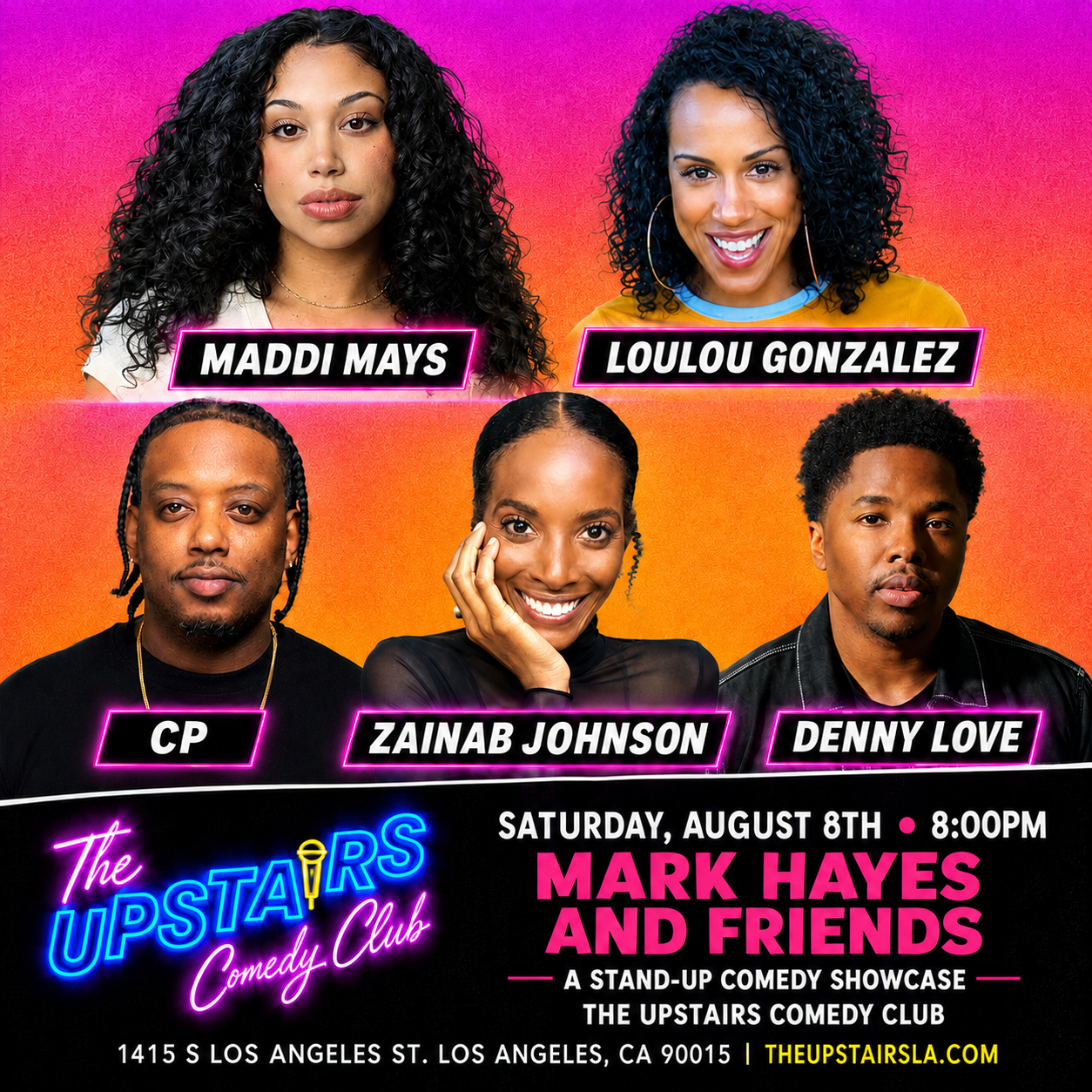Mark Hayes and Friends at The Upstairs Comedy Club