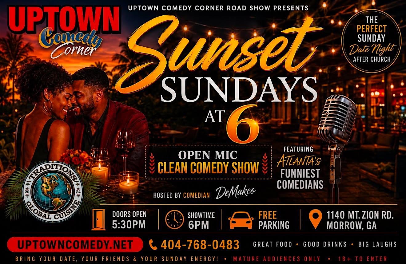 Sunset Sundays Comedy Show at Atlanta's Original Uptown Comedy Corner