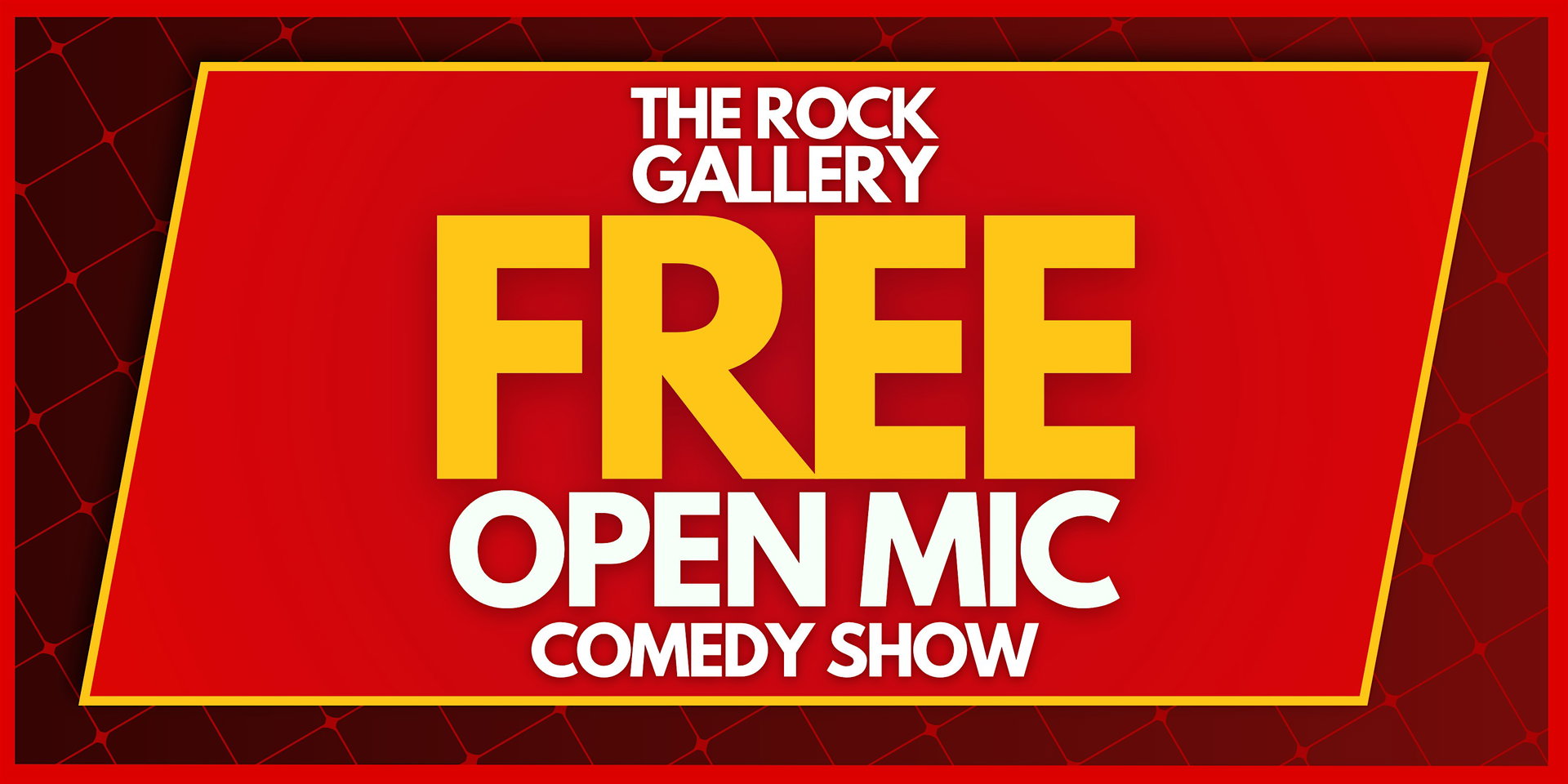 Free Open Mic Stand-Up Comedy Show at The Rock Gallery Comedy Club