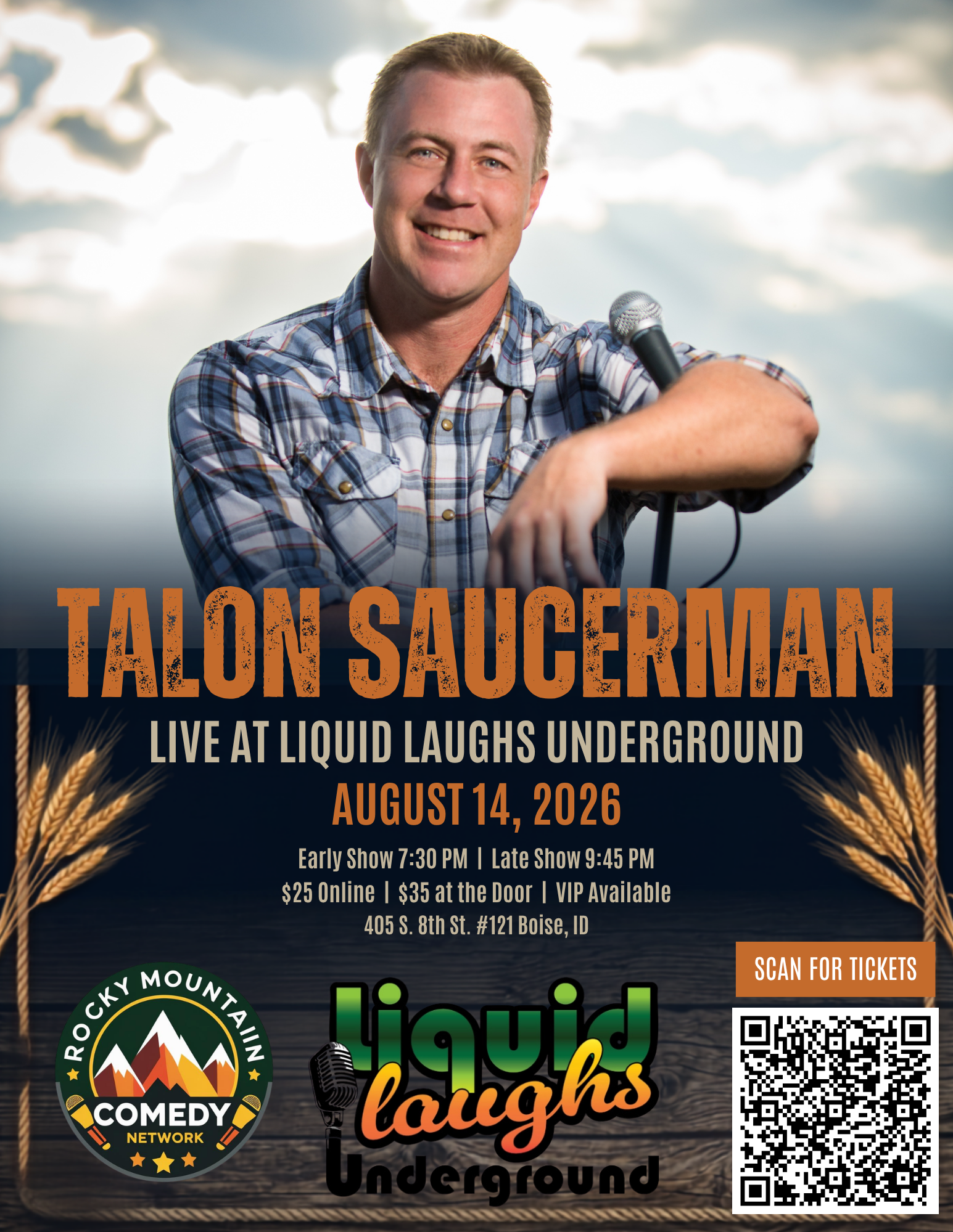 Talon Saucerman Live at Liquid Laughs Underground at Liquid Laughs Comedy Club