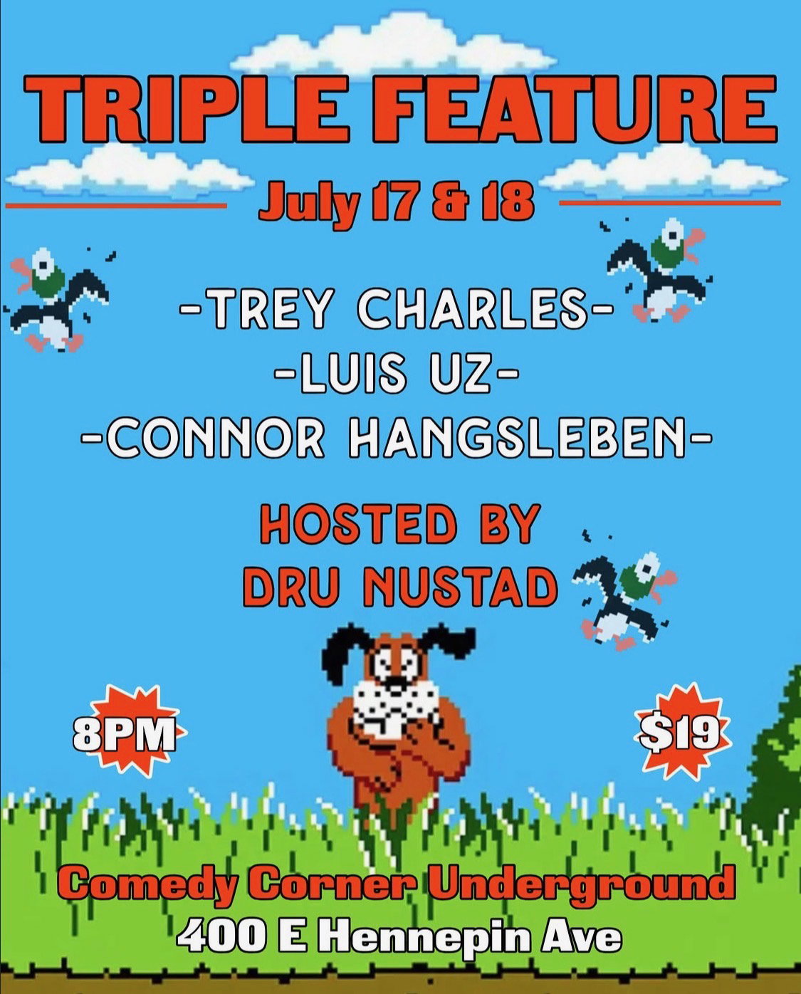 Triple Feature at The Comedy Corner Underground