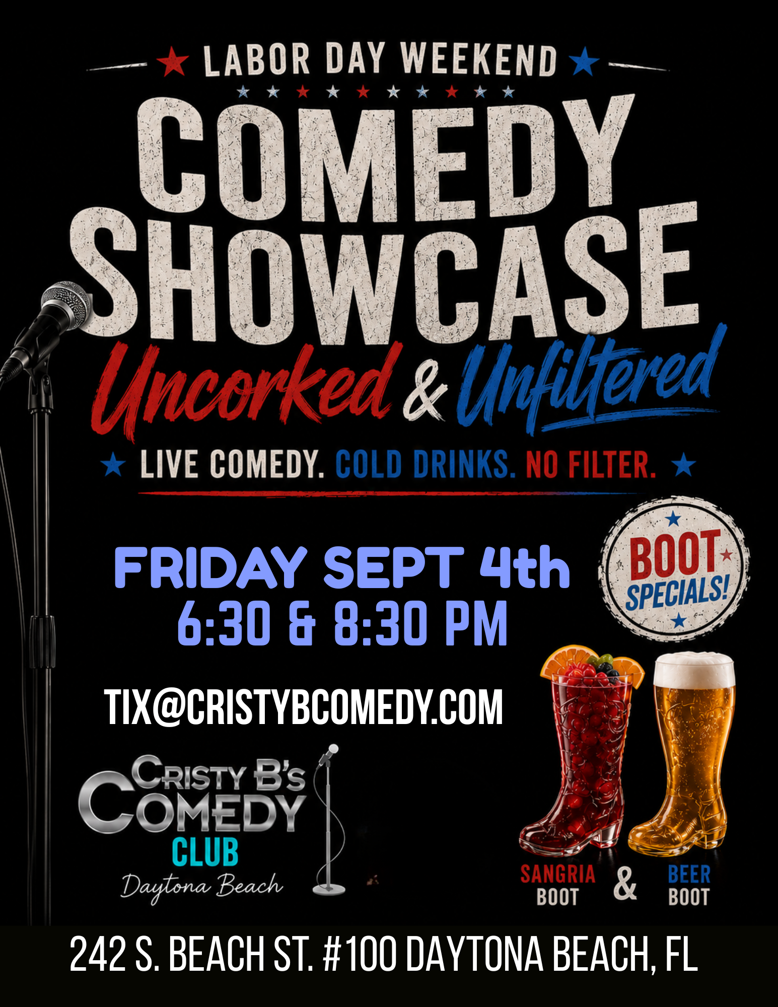 Comedy Showcase at Cristy B's Comedy Club