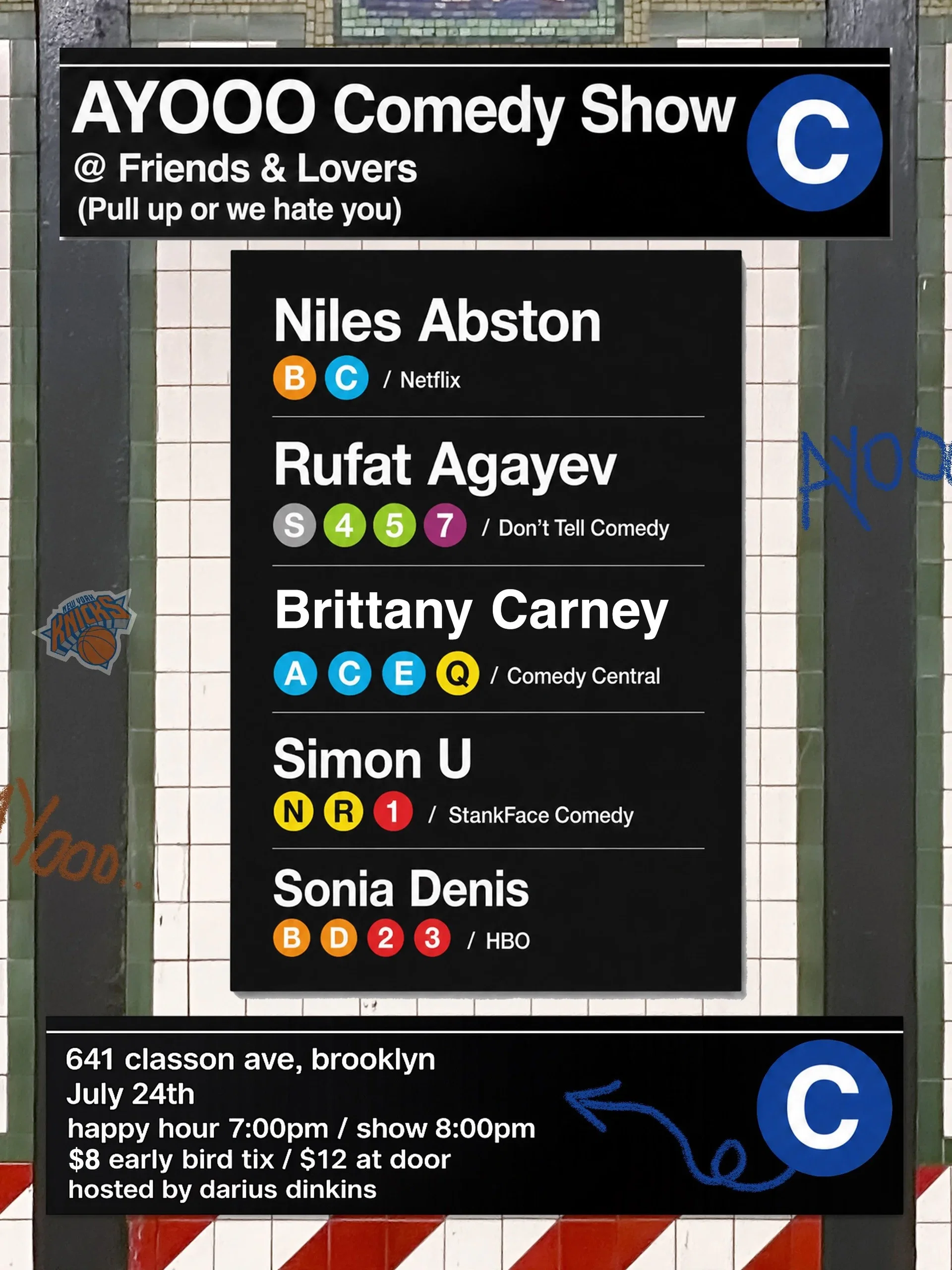 AYOOO Comedy Show at Friends and Lovers