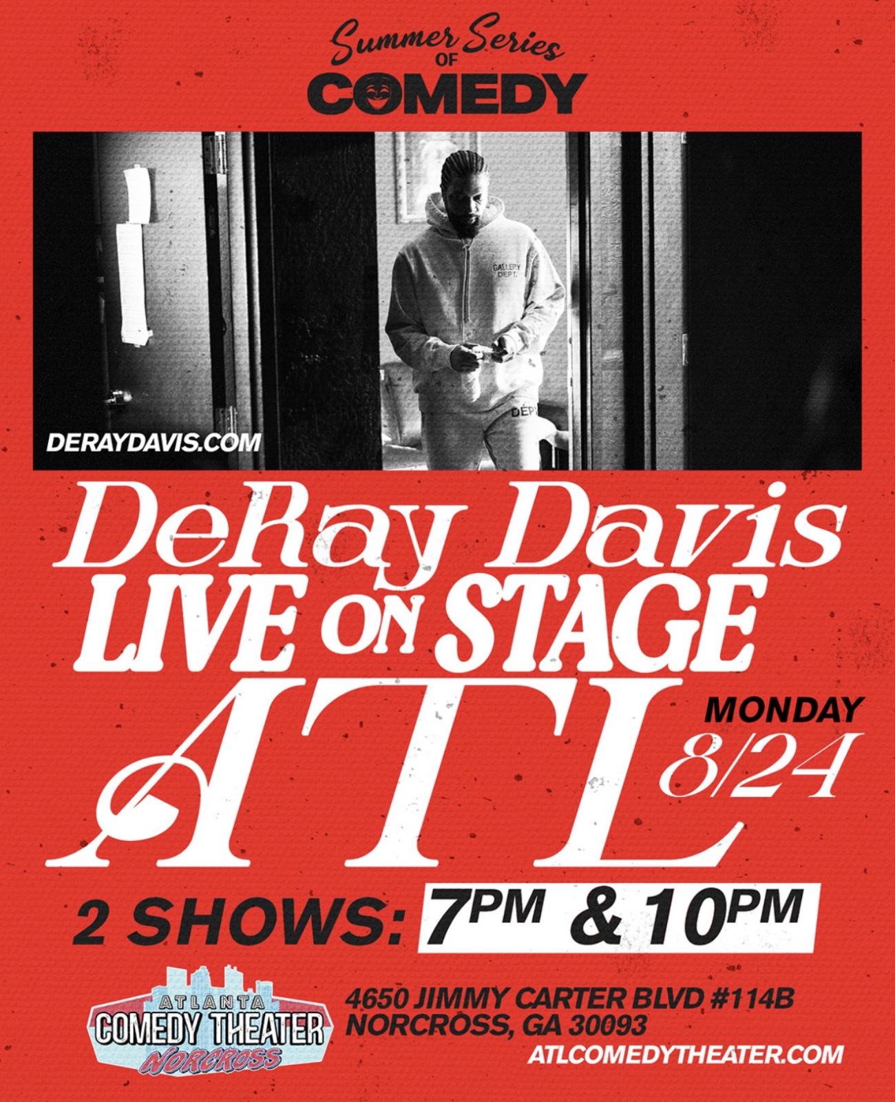 DeRay Davis Special Engagement at Atlanta Comedy Theater Norcross
