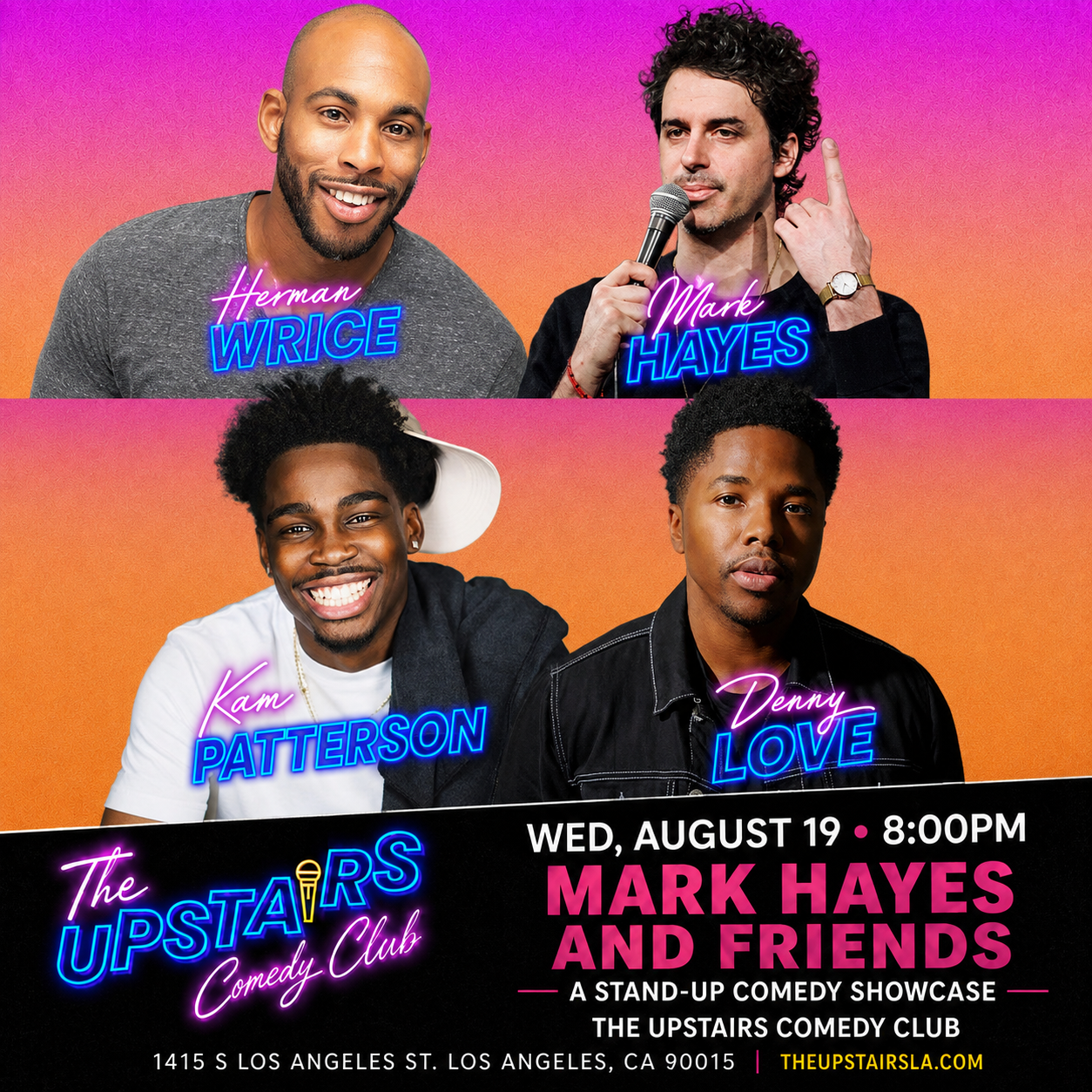 Mark Hayes & Friends at The Upstairs Comedy Club