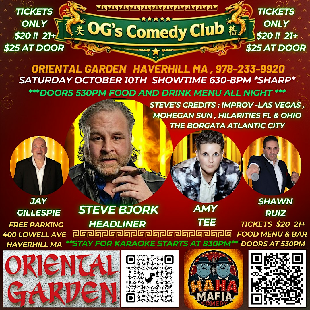 OG's Comedy Dinner Show at OG's Comedy Club