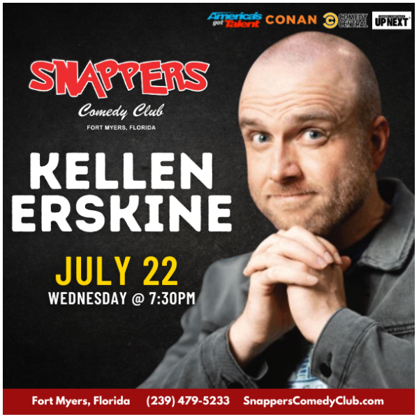Kellen Erskine at Snappers Comedy Club Fort Myers