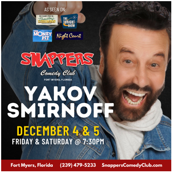 Yakov Smirnoff at Snappers Comedy Club Fort Myers