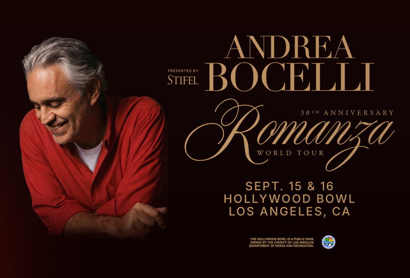 Andrea Bocelli: Romanza World Tour 30th Anniversary at Hollywood Bowl