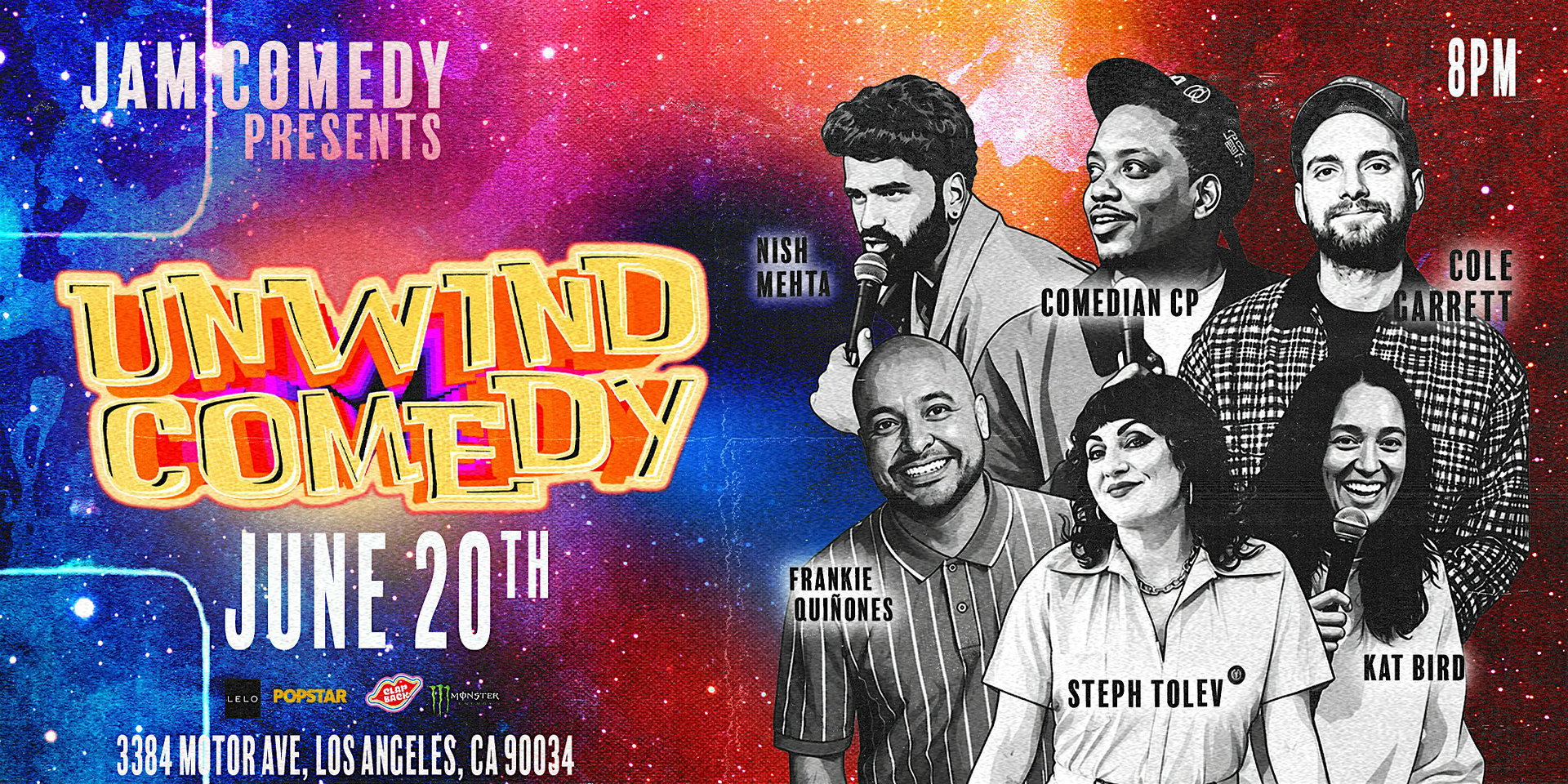 Unwind Comedy at Jam in the Van