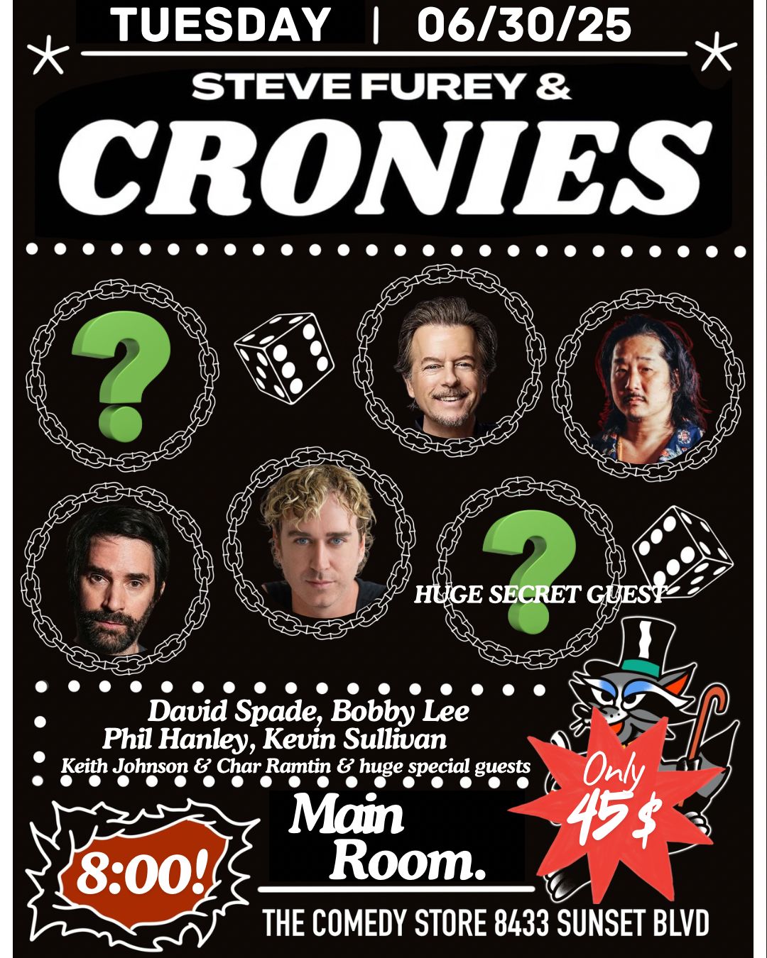 Steve Furey & Cronies at The Comedy Store