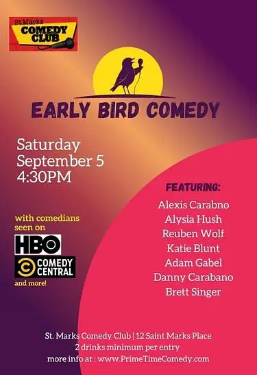 Early Bird Comedy at St. Marks Comedy Club