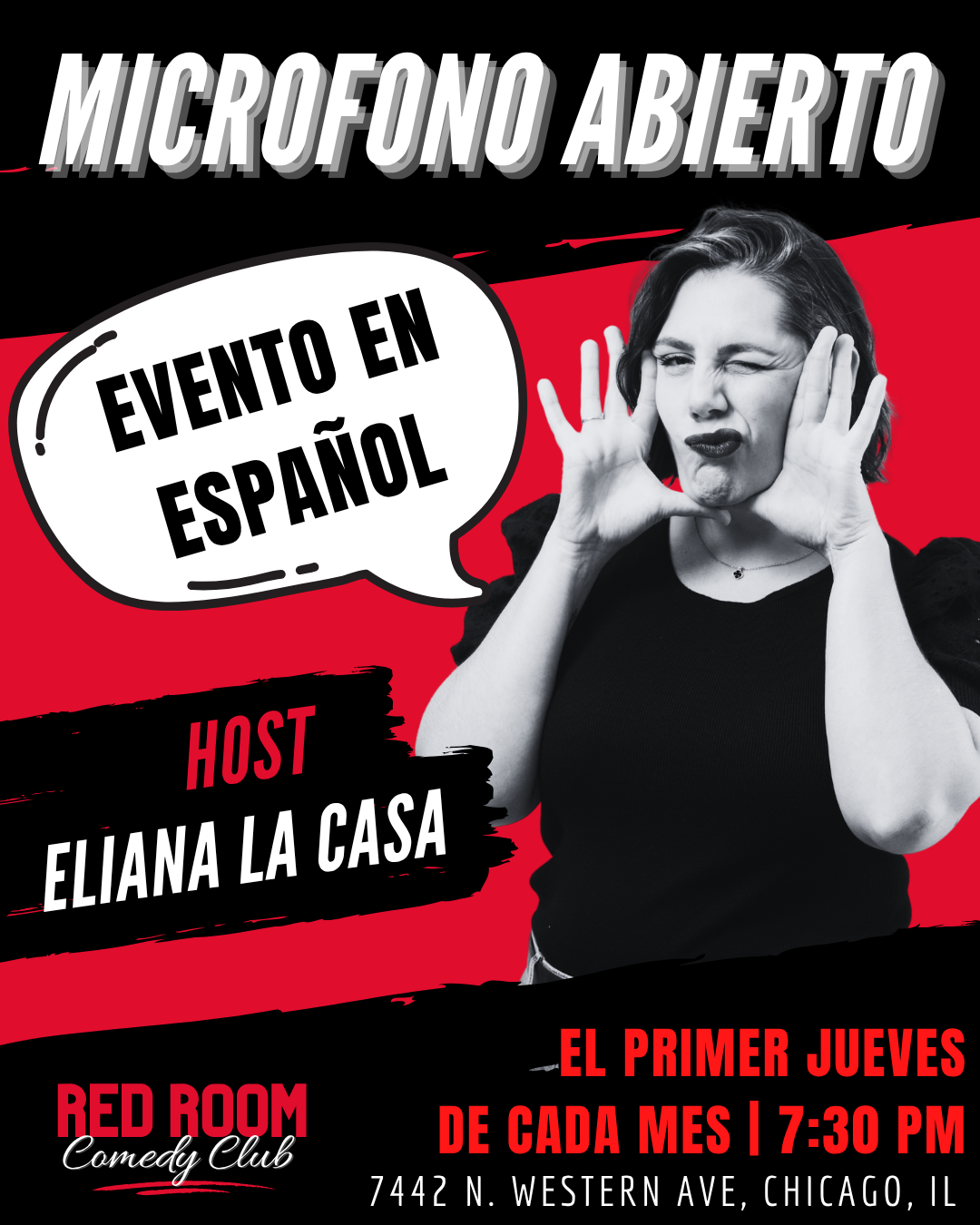 MICROFONO ABIERTO at RED ROOM Comedy Club