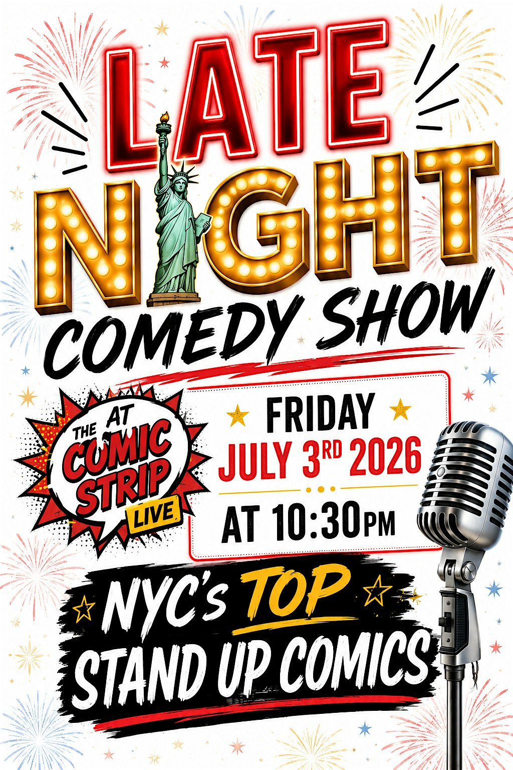 Late Night Comedy Show at The Comic Strip