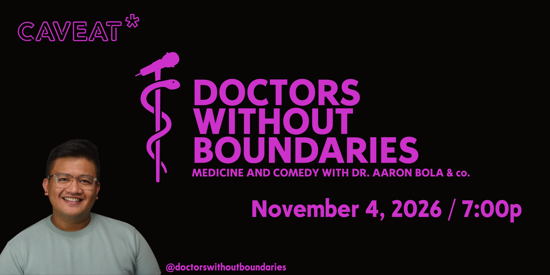 Doctors Without Boundaries at Caveat