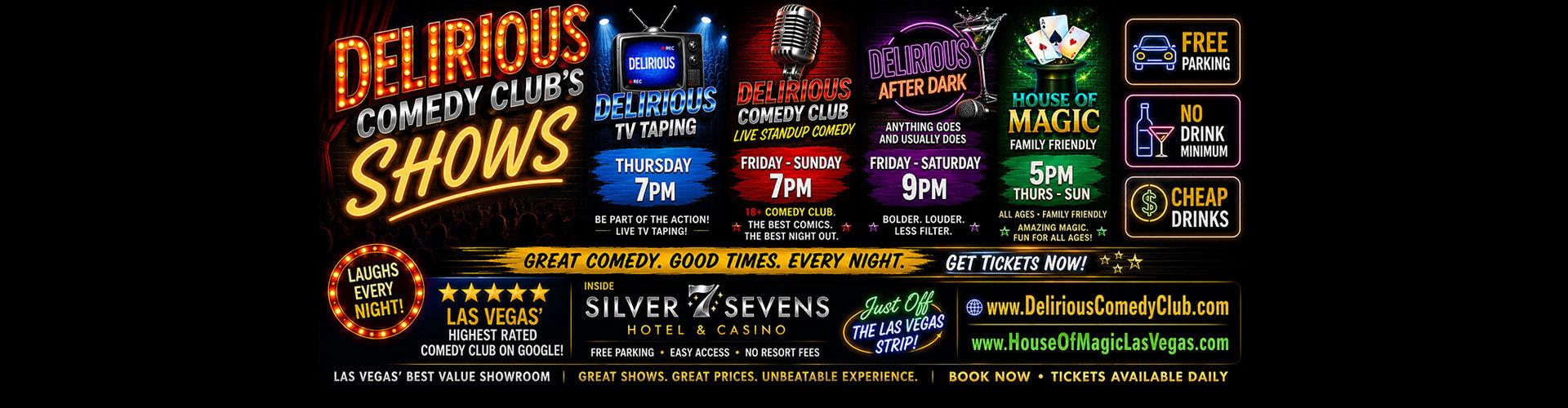 Delirious Anniversary Weekend at Delirious Comedy Club