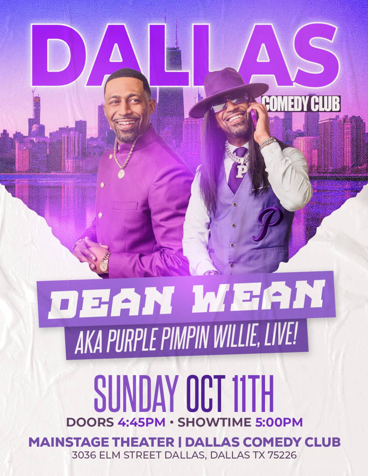 Dean Wean aka Purple Pimpin Willie, Live! at Dallas Comedy Club