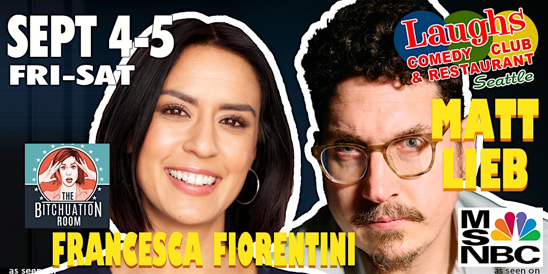 Francesca Fiorentini and Matt Lieb at Laughs Comedy Club