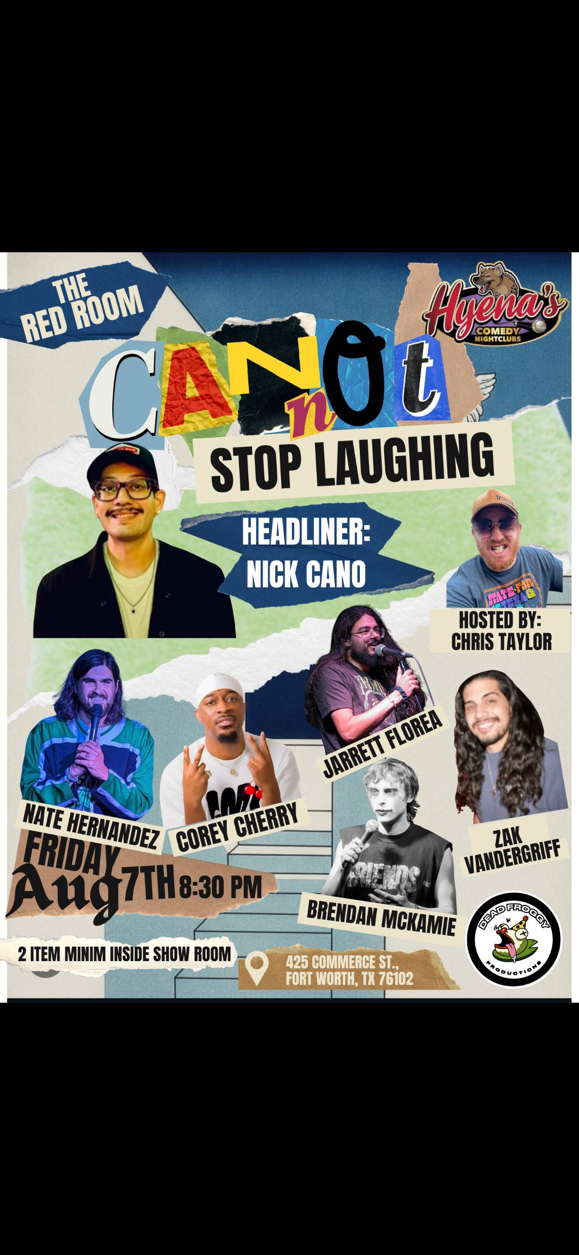 Red Room Comedy Showcase at Hyena's Comedy Night Club Fort Worth