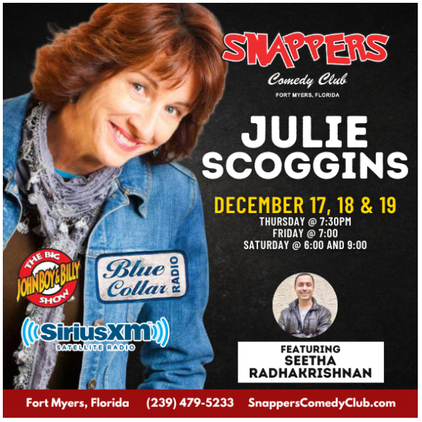 Julie Scoggins at Snappers Comedy Club Fort Myers