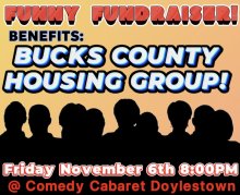 Bucks County Housing Group Fundraiser at Comedy Cabaret Doylestown