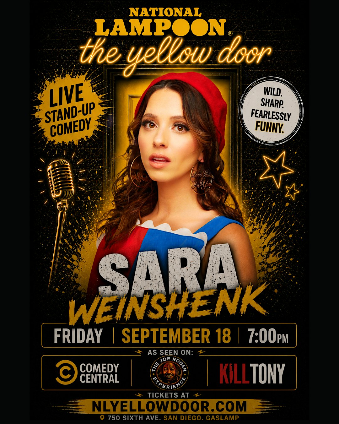 Sara Weinshenk at National Lampoon: The Yellow Door