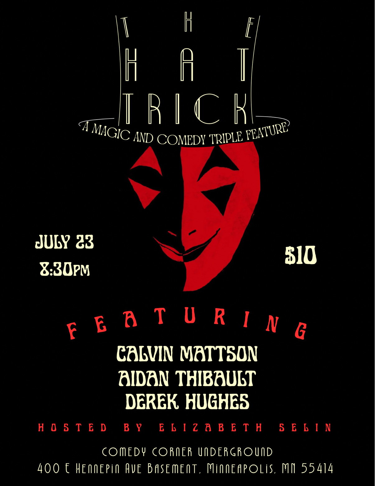 The Hat Trick at The Comedy Corner Underground