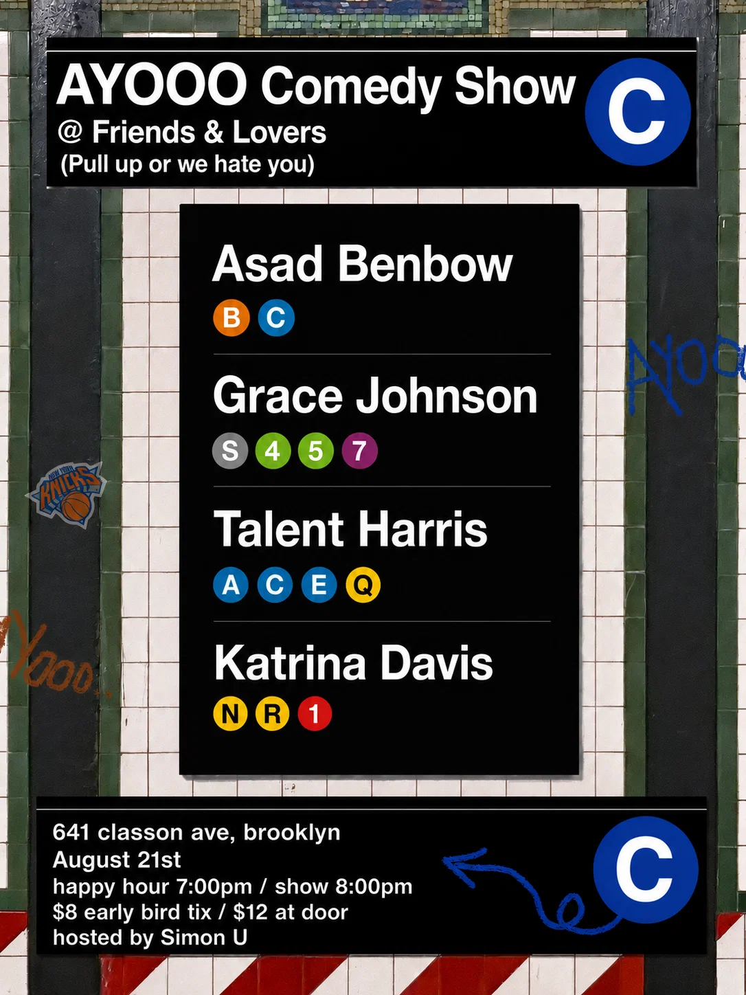 AYOOO Comedy Show at Friends and Lovers