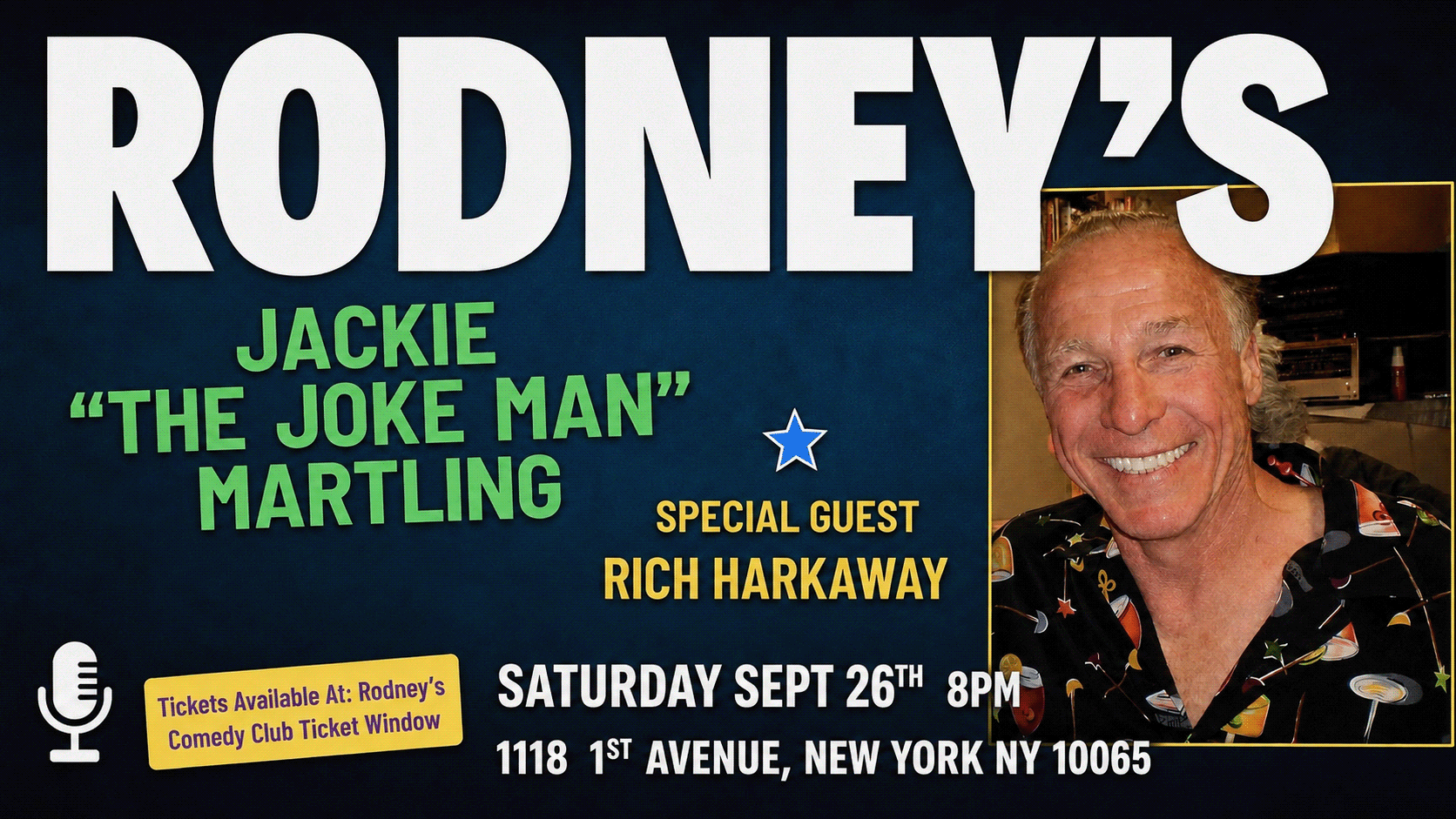 Jackie at Rodney's New York Comedy Club