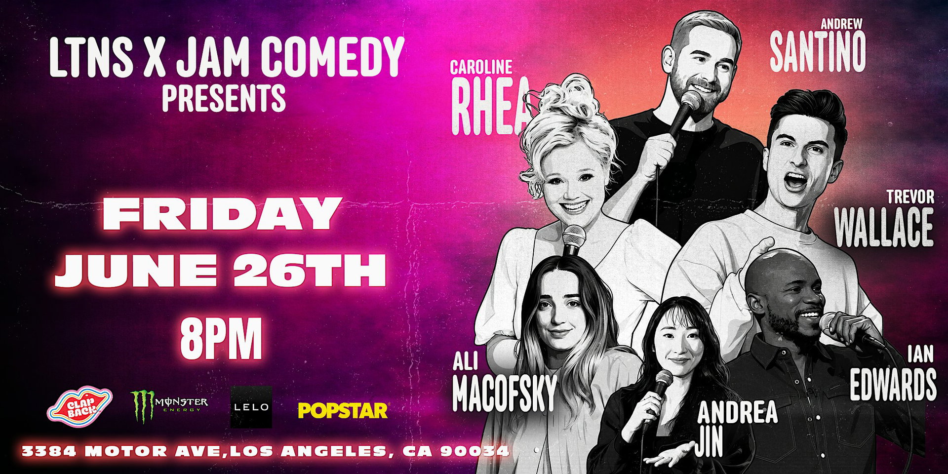 JAM Comedy & LTNS Presents