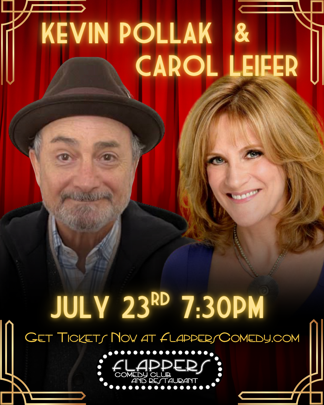 Kevin Pollak and Carol Leifer at Flappers
