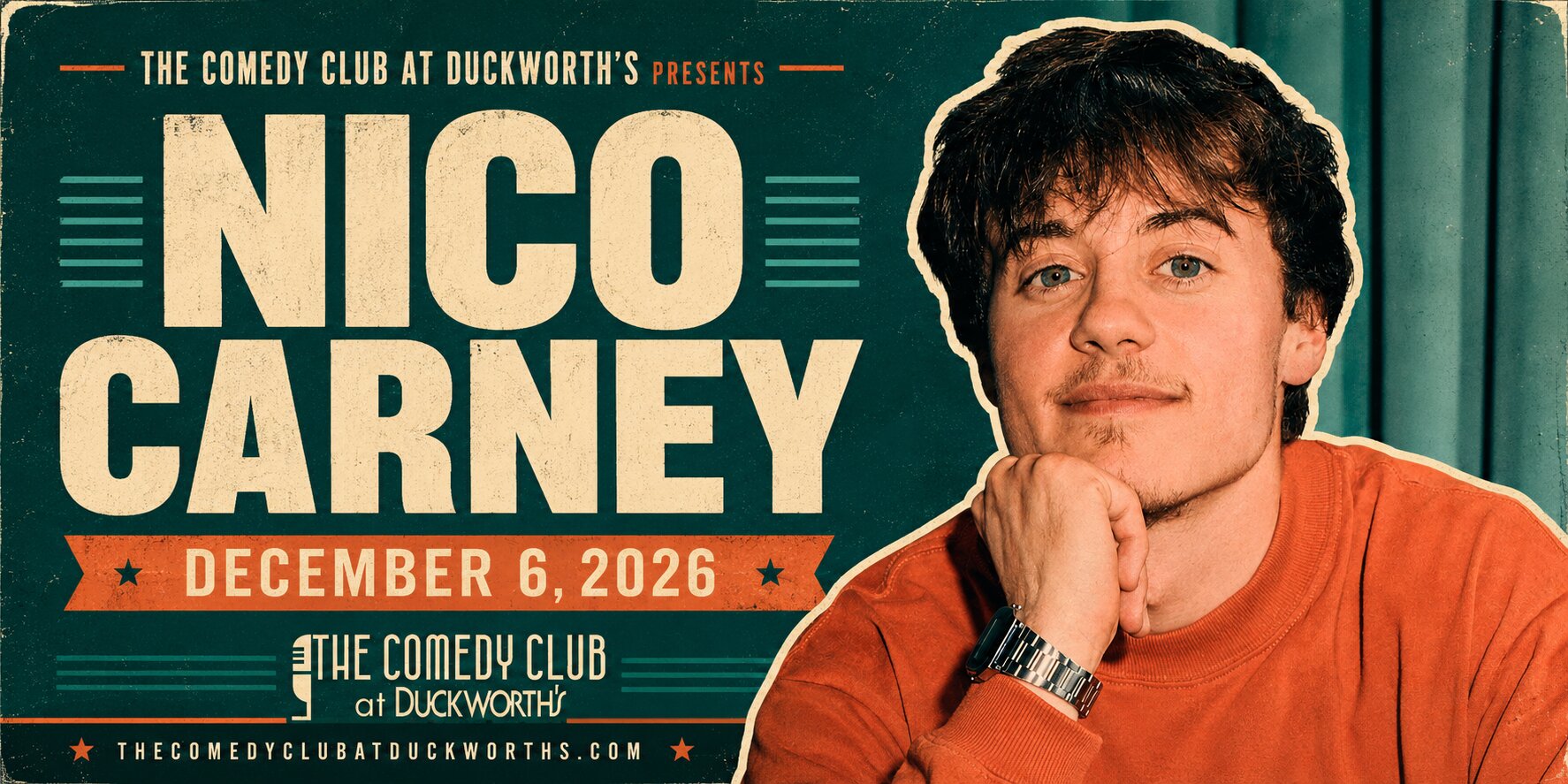Nico Carney at The Comedy Club at Duckworth's