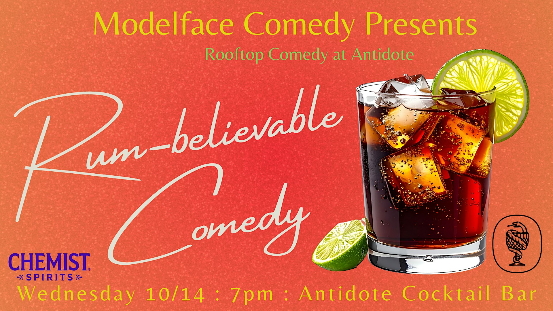 Rum-Believable Rooftop Comedy at Modelface Comedy