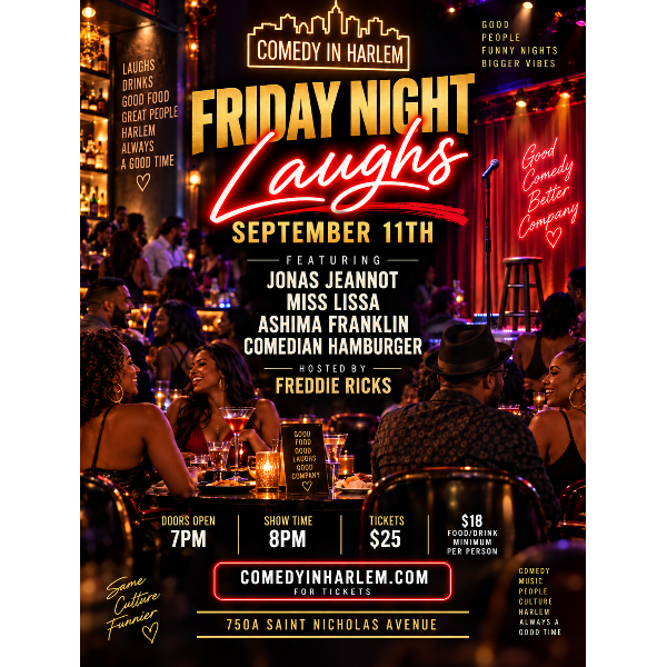 Friday Night Laughs at Comedy in Harlem