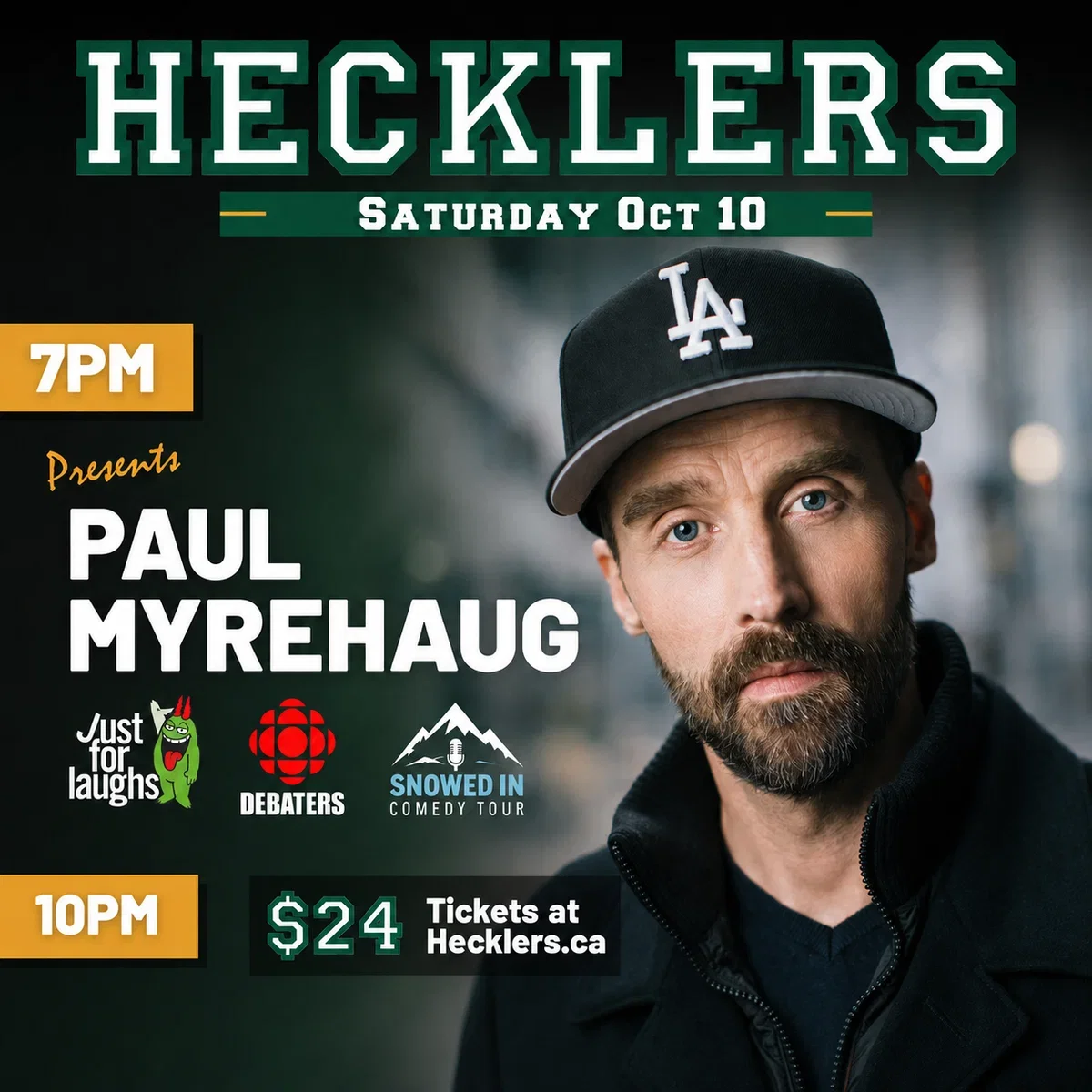 Paul Myrehaug at Hecklers Bar & Grill