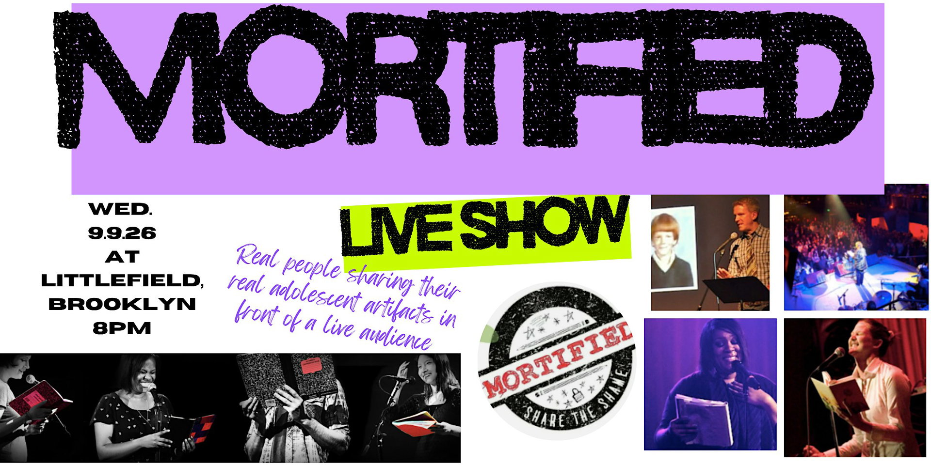 Mortified Live Show at Littlefield