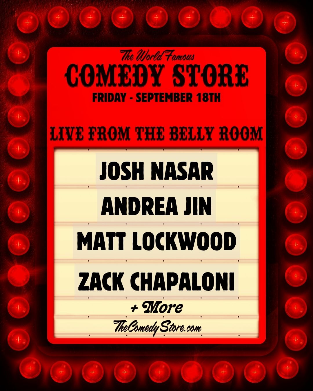 Sets from the Belly at The Comedy Store