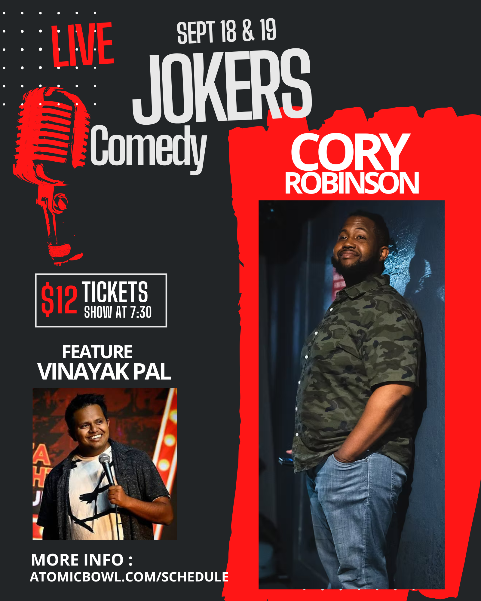 CORY ROBINSON at Joker's Comedy Club