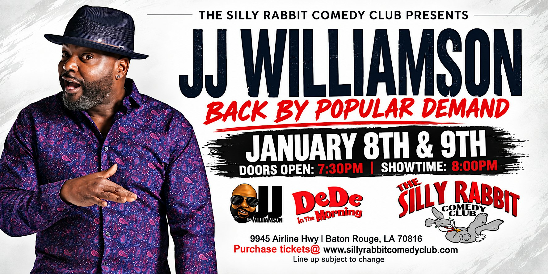 JJ Williamson at The Silly Rabbit Comedy Club