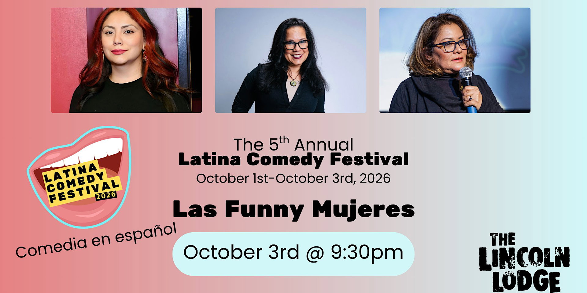 Latina Comedy Festival Presents at The Lincoln Lodge