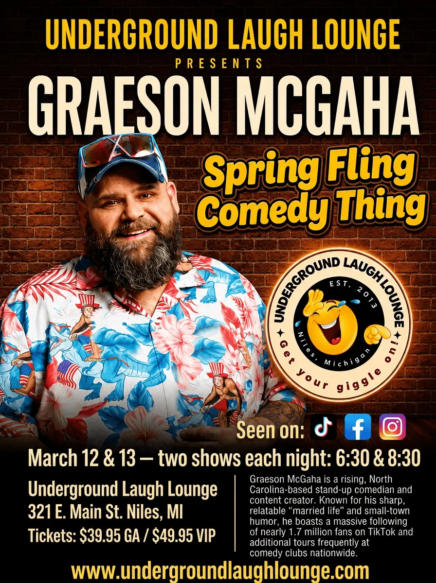 Graeson McGaha at Underground Laugh Lounge