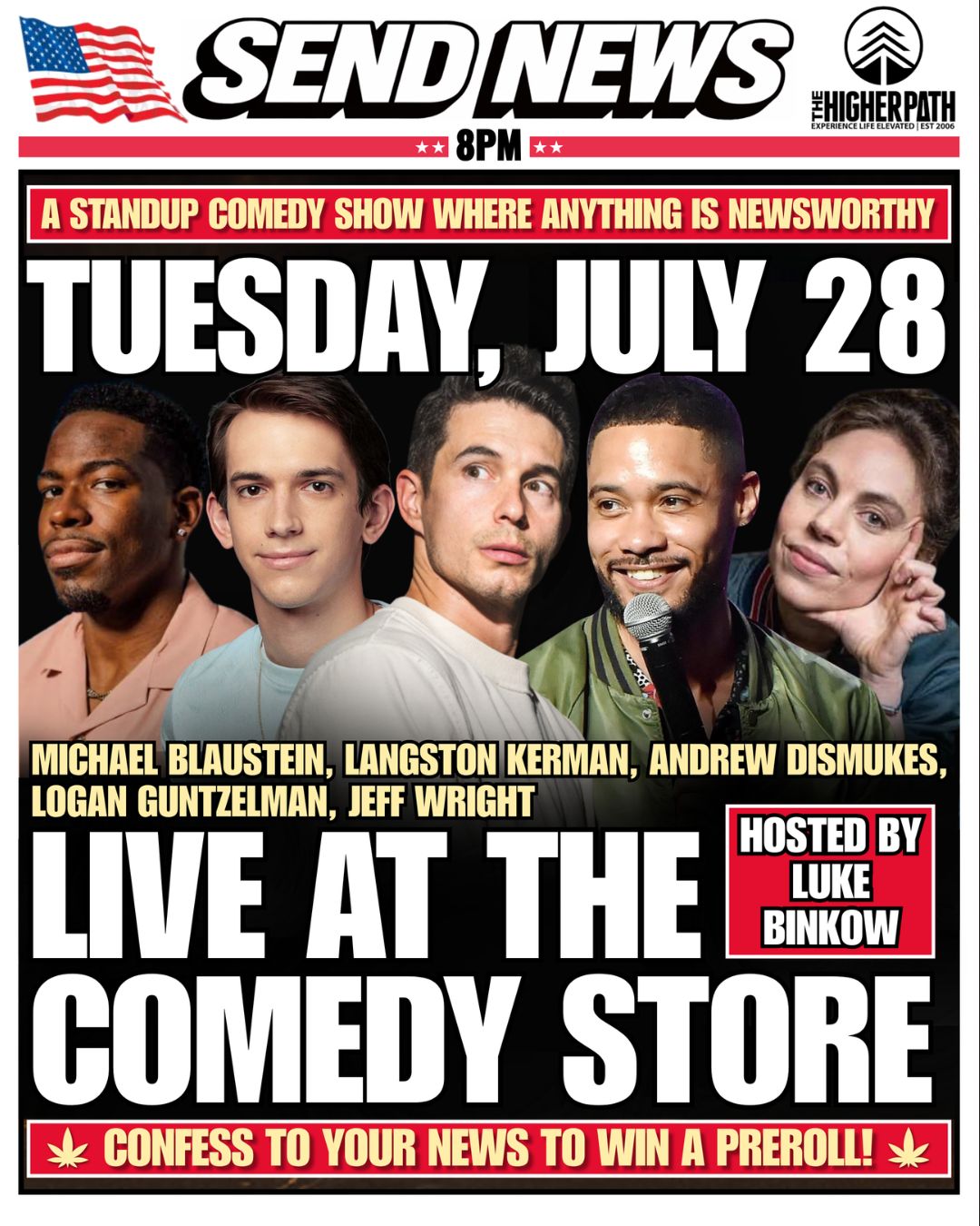 Send News at The Comedy Store