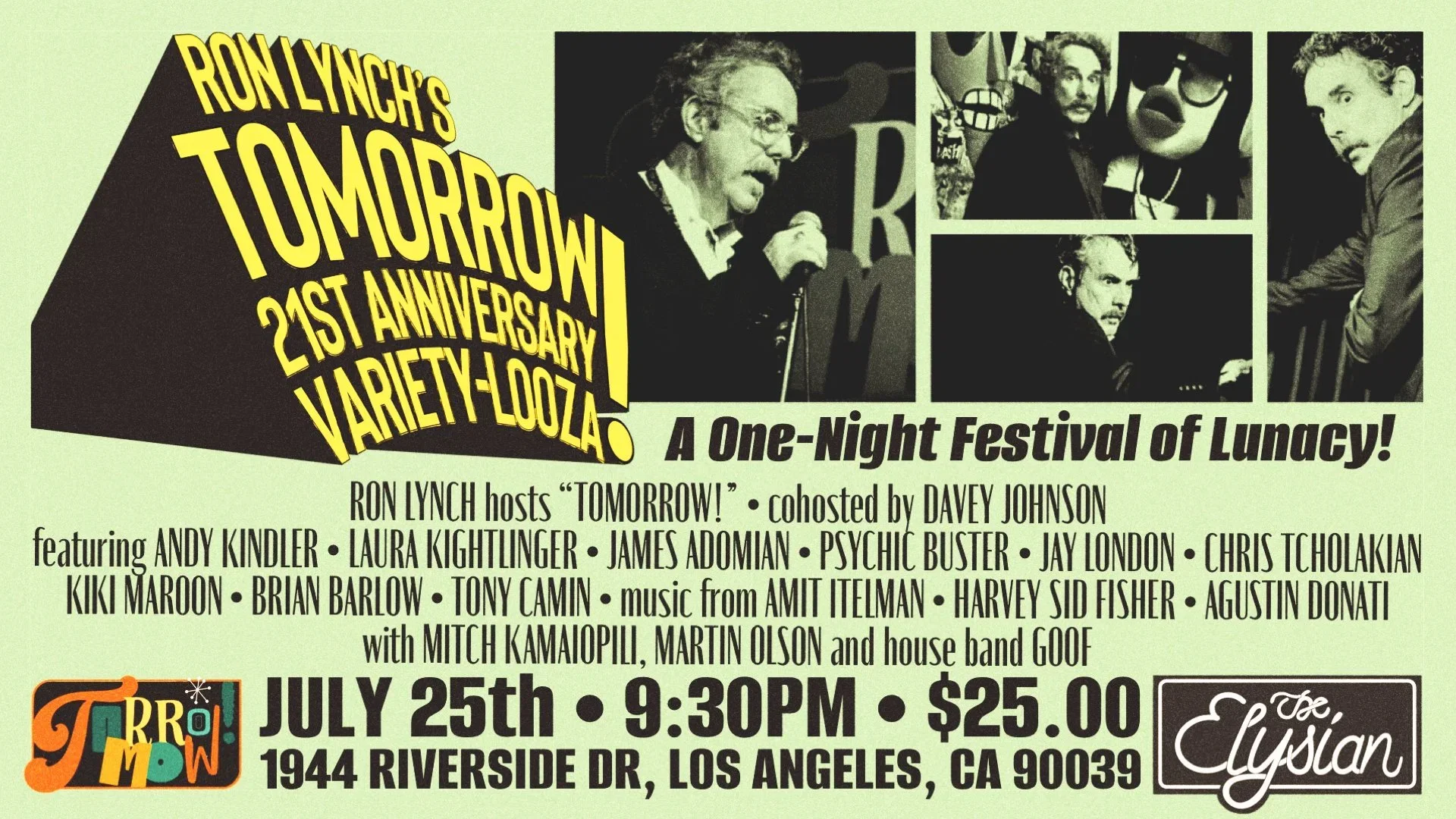 Ron Lynch’s Tomorrow!