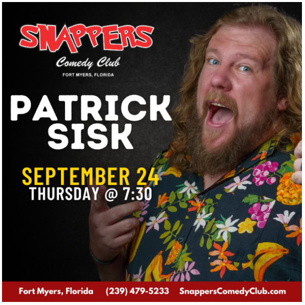 Patrick Sisk at Snappers Comedy Club Fort Myers